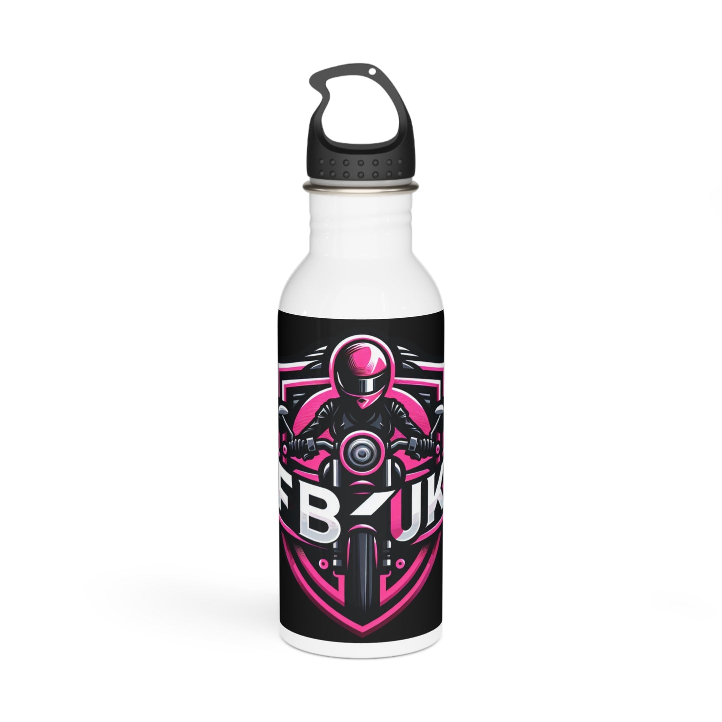 FBJ Motorcycle Stainless Steel Water Bottle - Perfect for Bikers and Outdoor Adventures