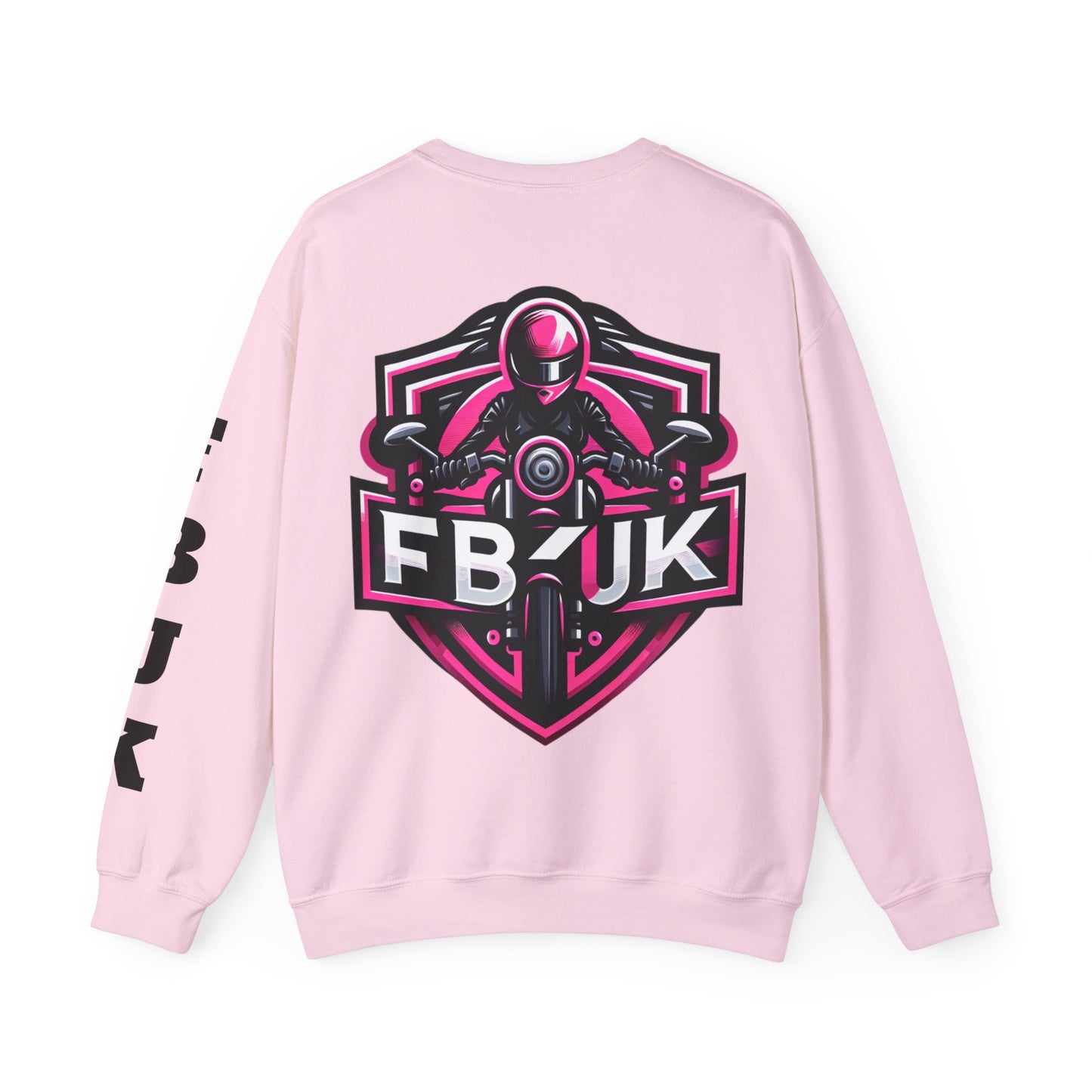 FBUK Unisex Heavy Blend™ Crewneck Sweatshirt - Bold Motorcycle Design for Riders