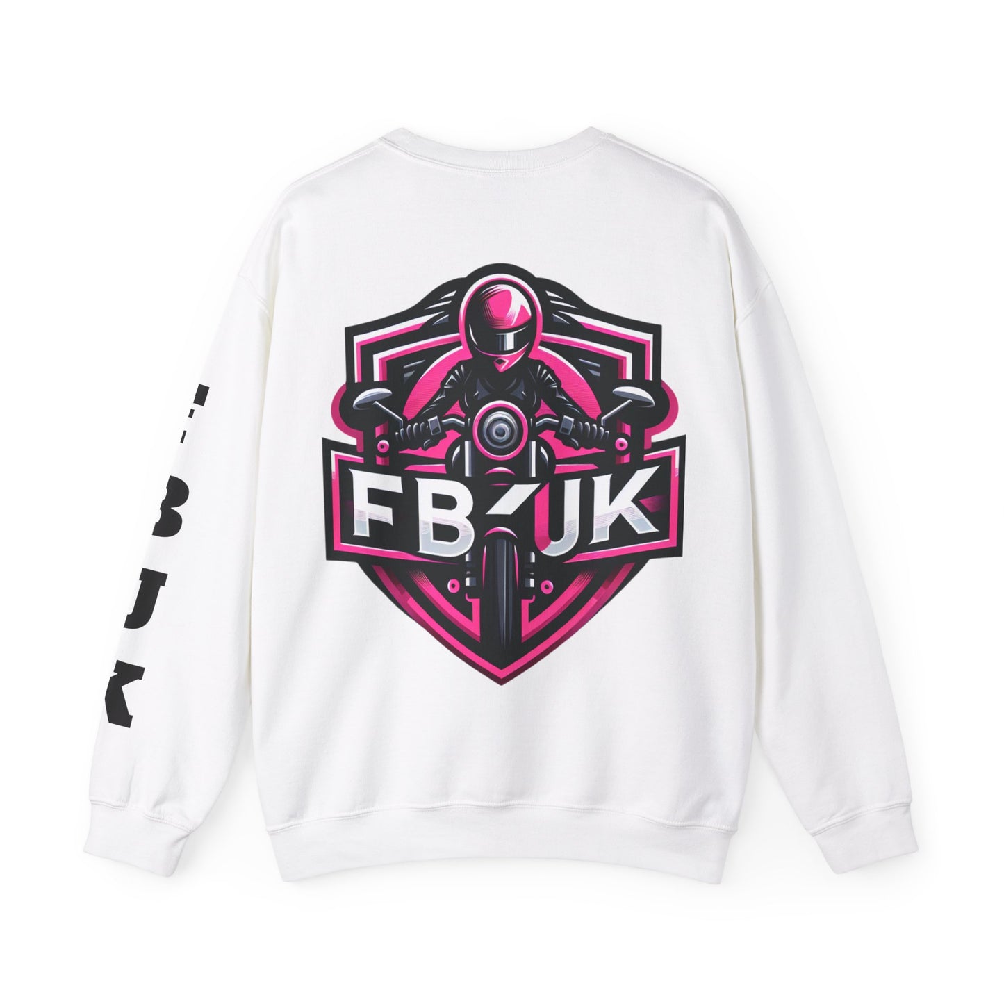 FBUK Unisex Heavy Blend™ Crewneck Sweatshirt - Bold Motorcycle Design for Riders