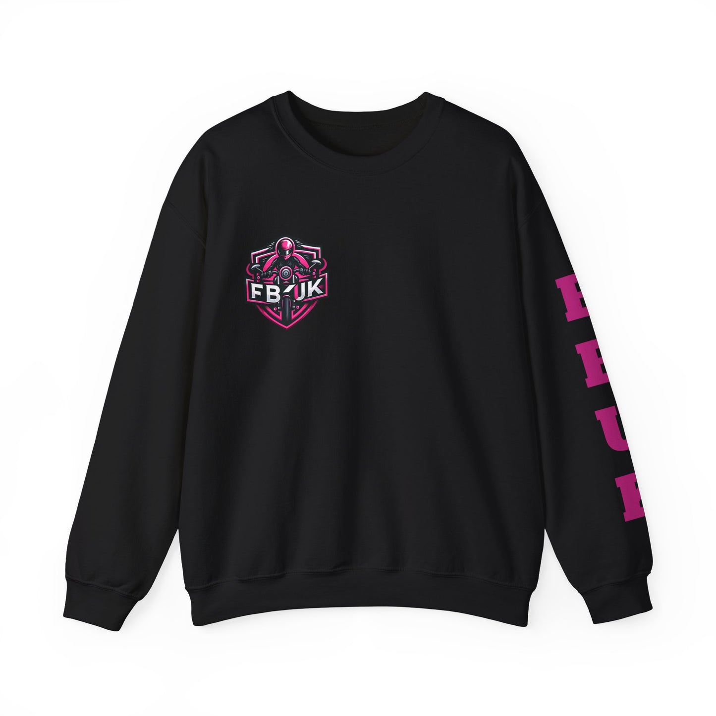 FBUK Unisex Heavy Blend™ Crewneck Sweatshirt - Bold Motorcycle Design for Riders