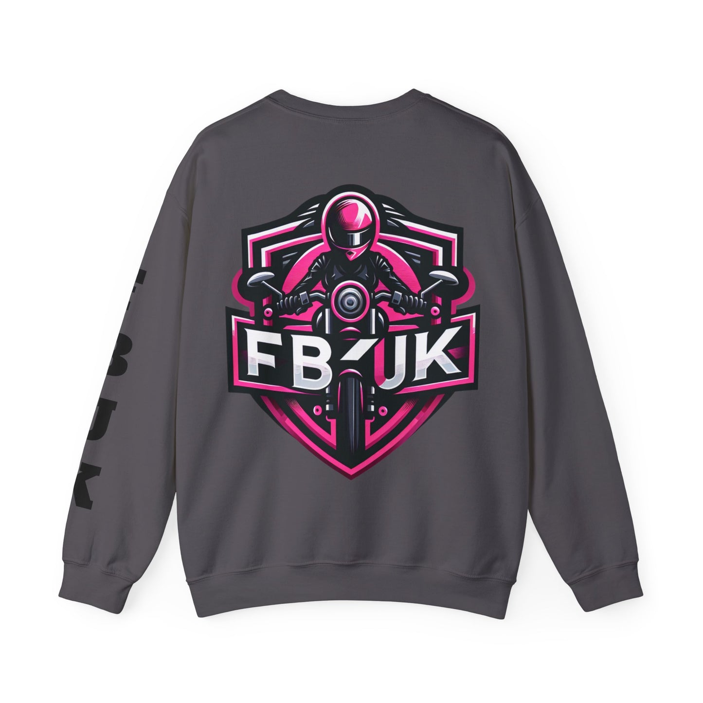 FBUK Unisex Heavy Blend™ Crewneck Sweatshirt - Bold Motorcycle Design for Riders