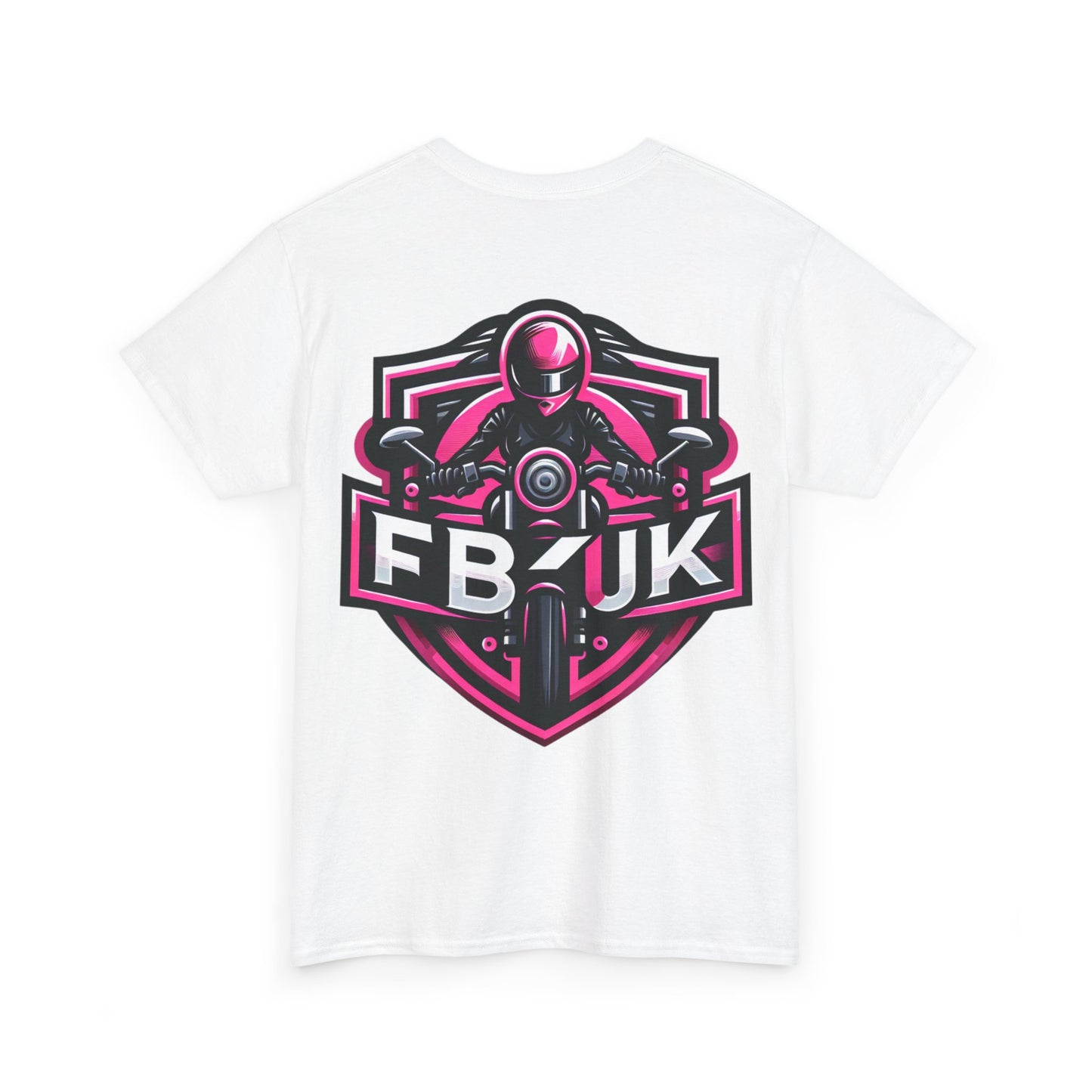 Unisex Heavy Cotton Tee - FB UK Biker Design T-Shirt