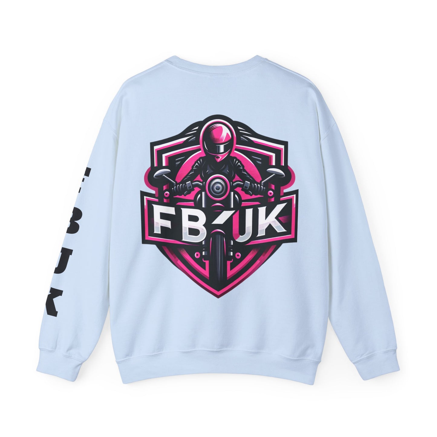 FBUK Unisex Heavy Blend™ Crewneck Sweatshirt - Bold Motorcycle Design for Riders