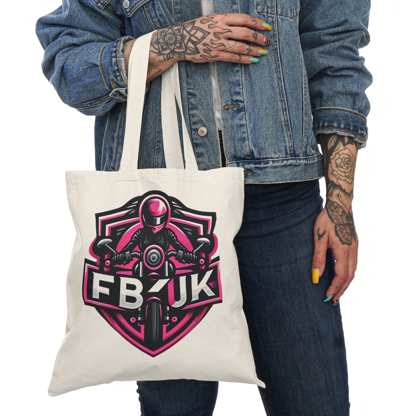 FB UK Motorcyclist Tote Bag | Stylish and Durable Eco-Friendly Bag for Riders